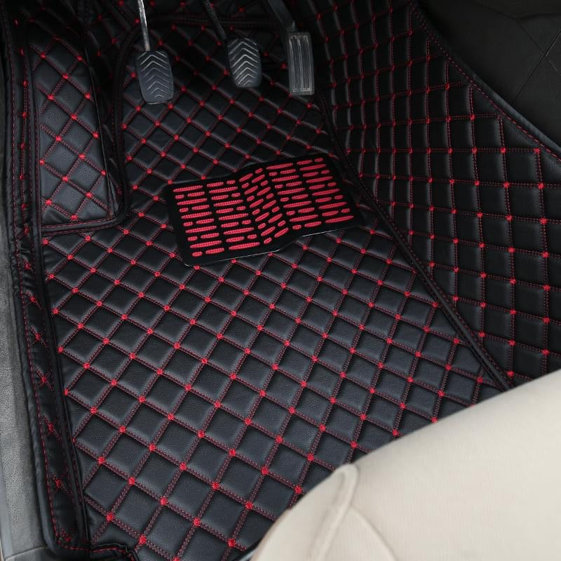 Covorase auto Premium Mercedes Benz B Class 2020 + negru fir rosu