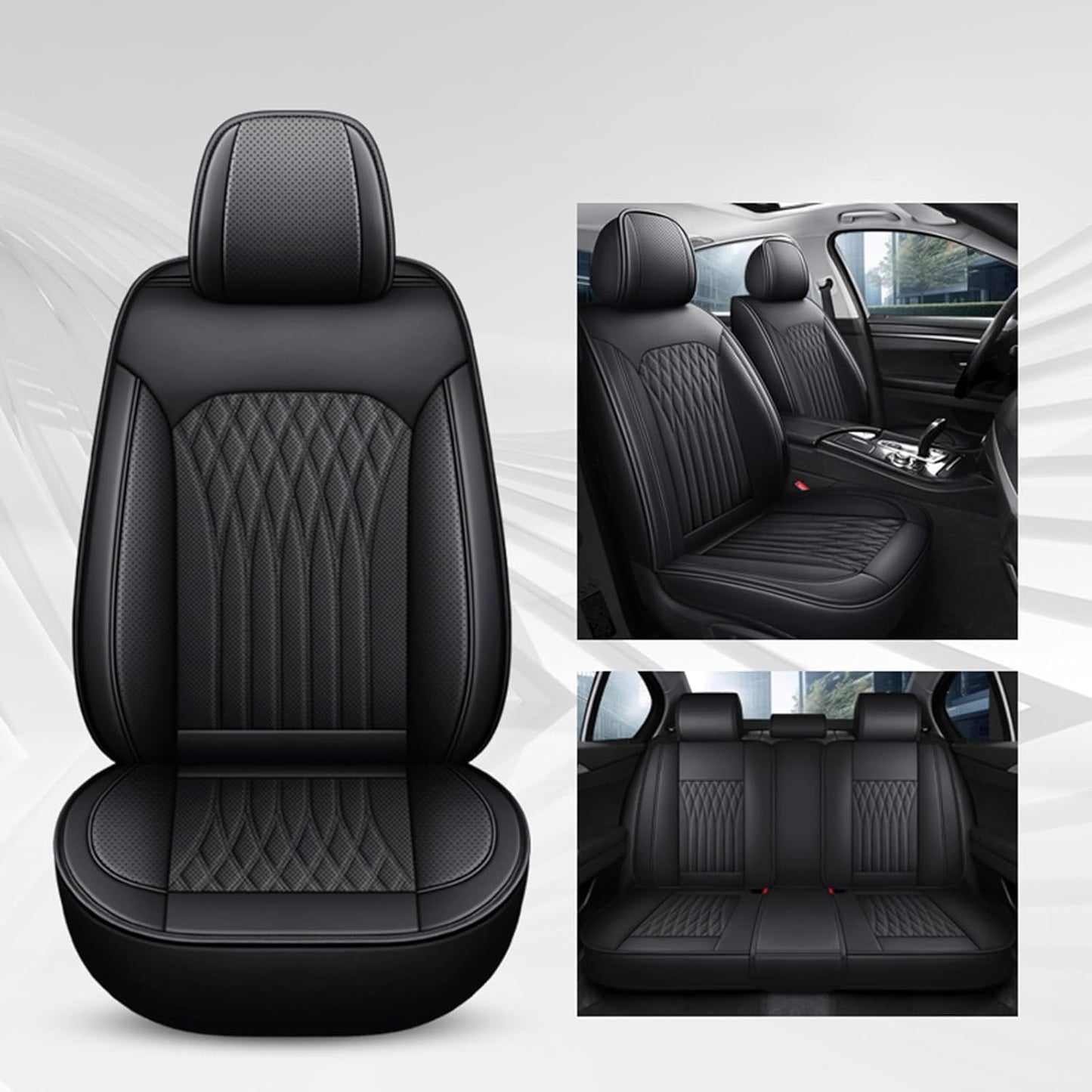 Huse auto Hyundai Exclusive , Negre Complet