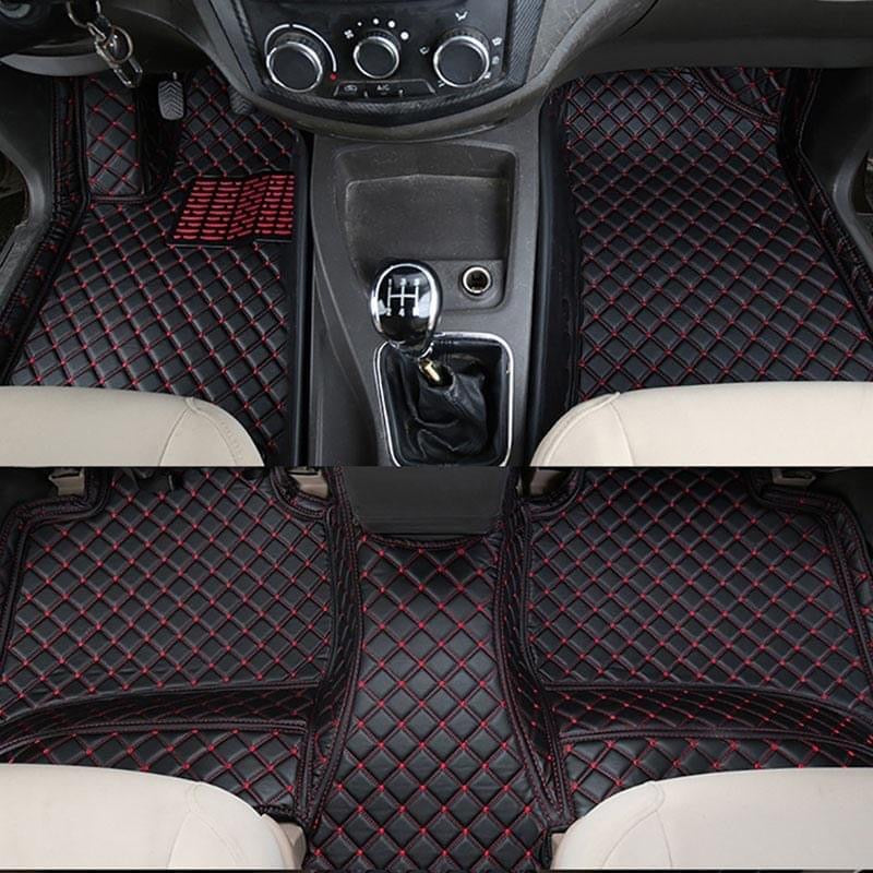 Covorase auto Premium Mercedes Benz B Class 2020 + negru fir rosu