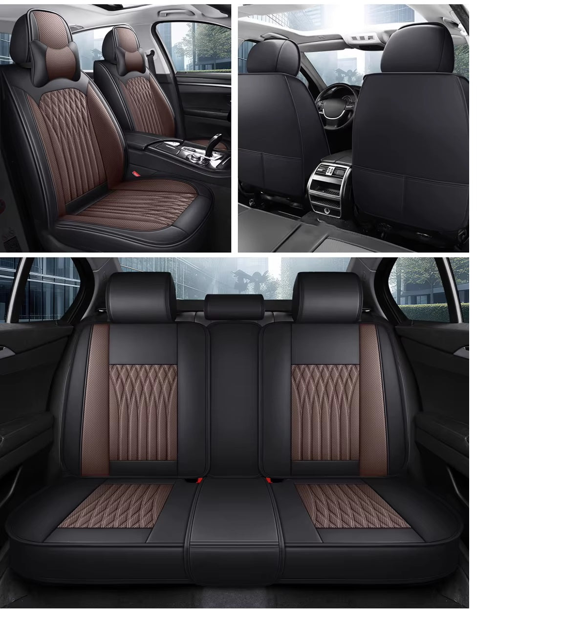 Huse auto Smart Exclusive , Maro + Negru