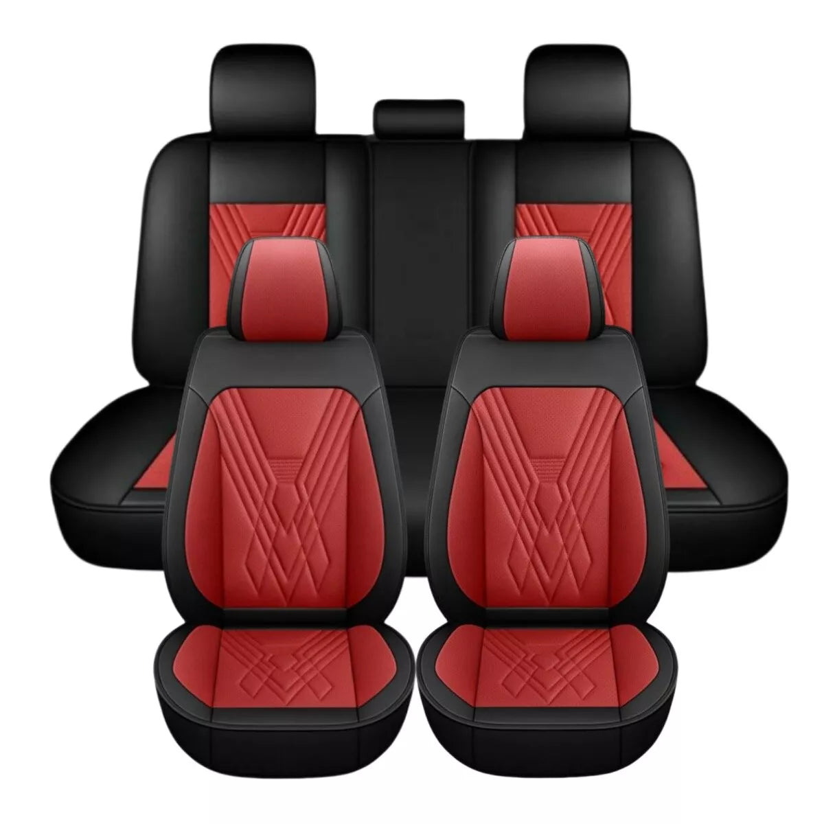 Huse auto Volkswagen Avatar Rosu + Negru