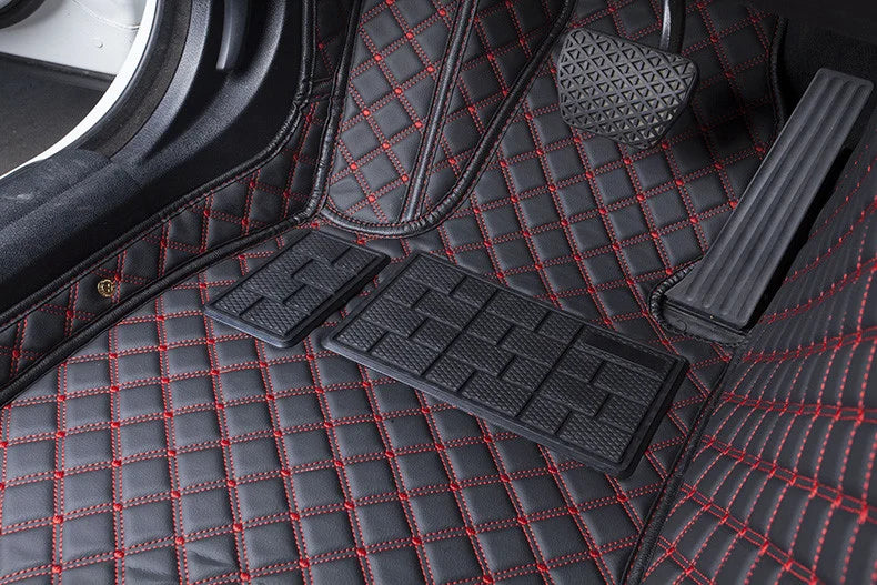 Covorase auto Premium Mercedes Benz B Class 2020 + negru fir rosu