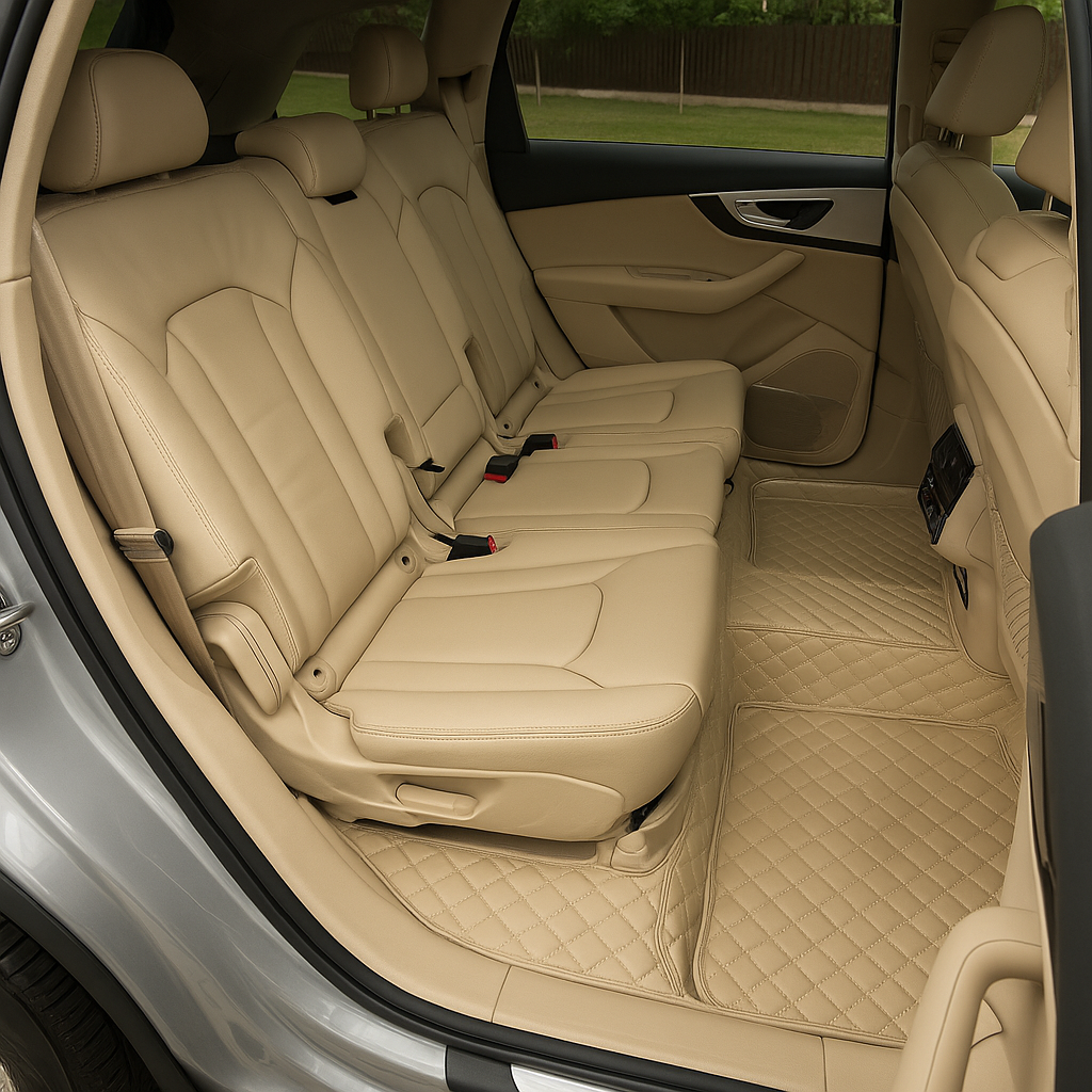 Covorase auto Premium Audi Q7 bej 2016 +