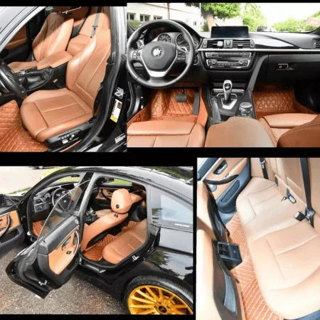 Covorase auto Premium BMW X6 2008-2014 maro deschis
