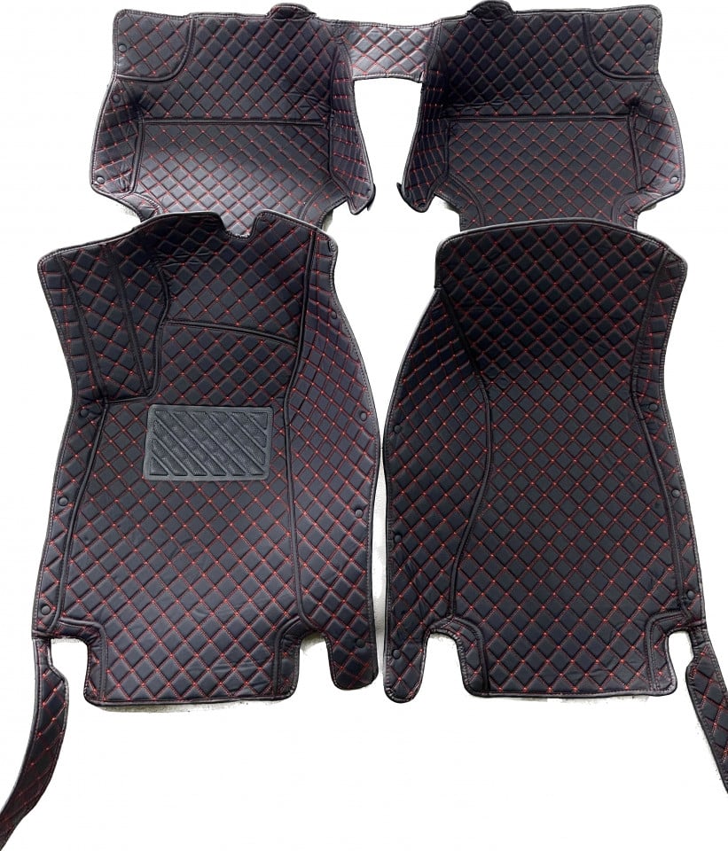 Covorase auto Premium Mercedes Benz B Class 2020 + negru fir rosu