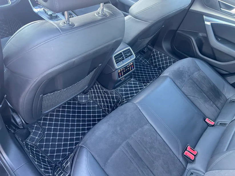 Covorase Auto premium Volkswagen Beetle ; negru cu fir crem