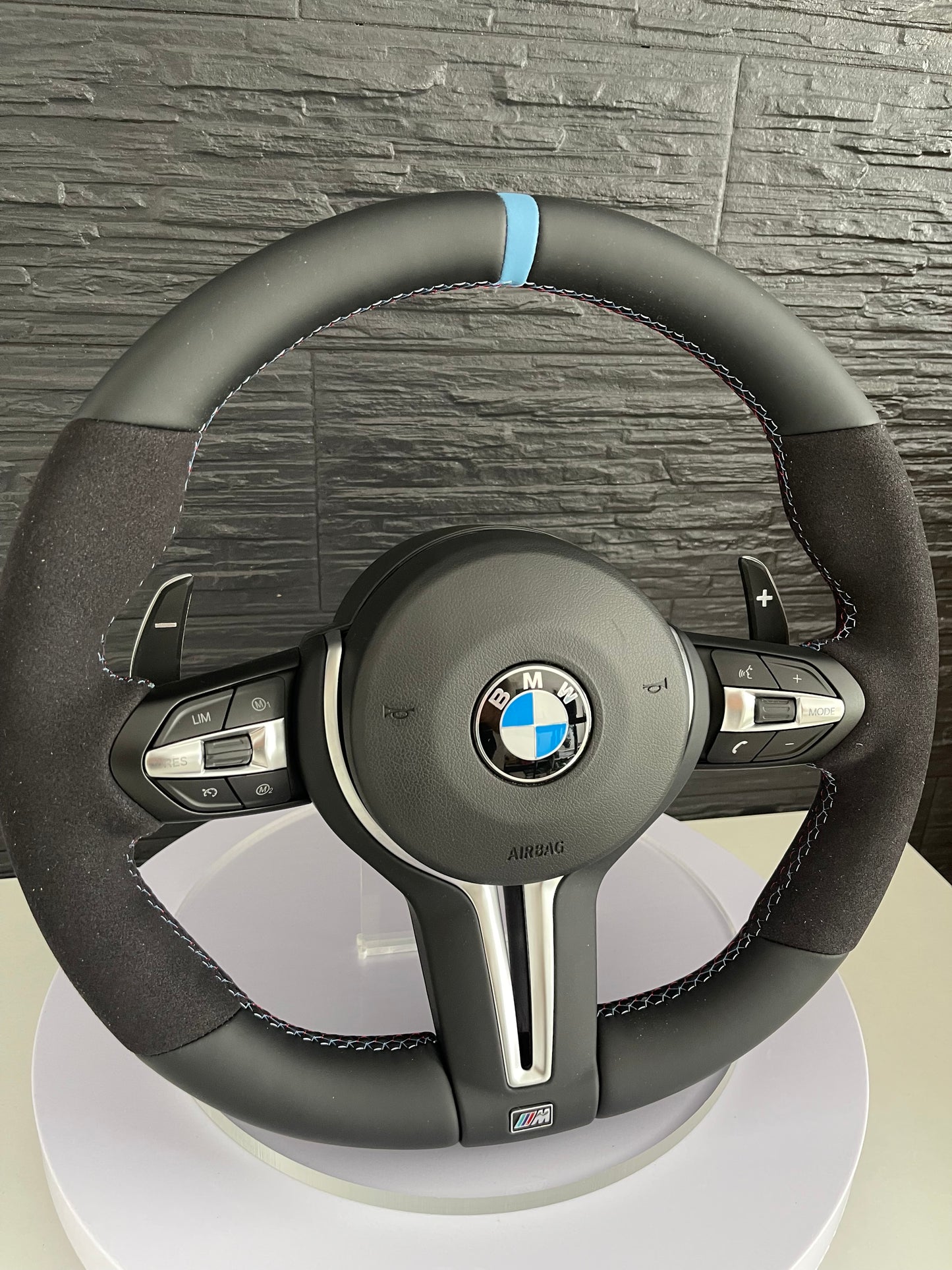 🏁 Volan Sport AT Performance – BMW Seria F , Alcantara + Piele