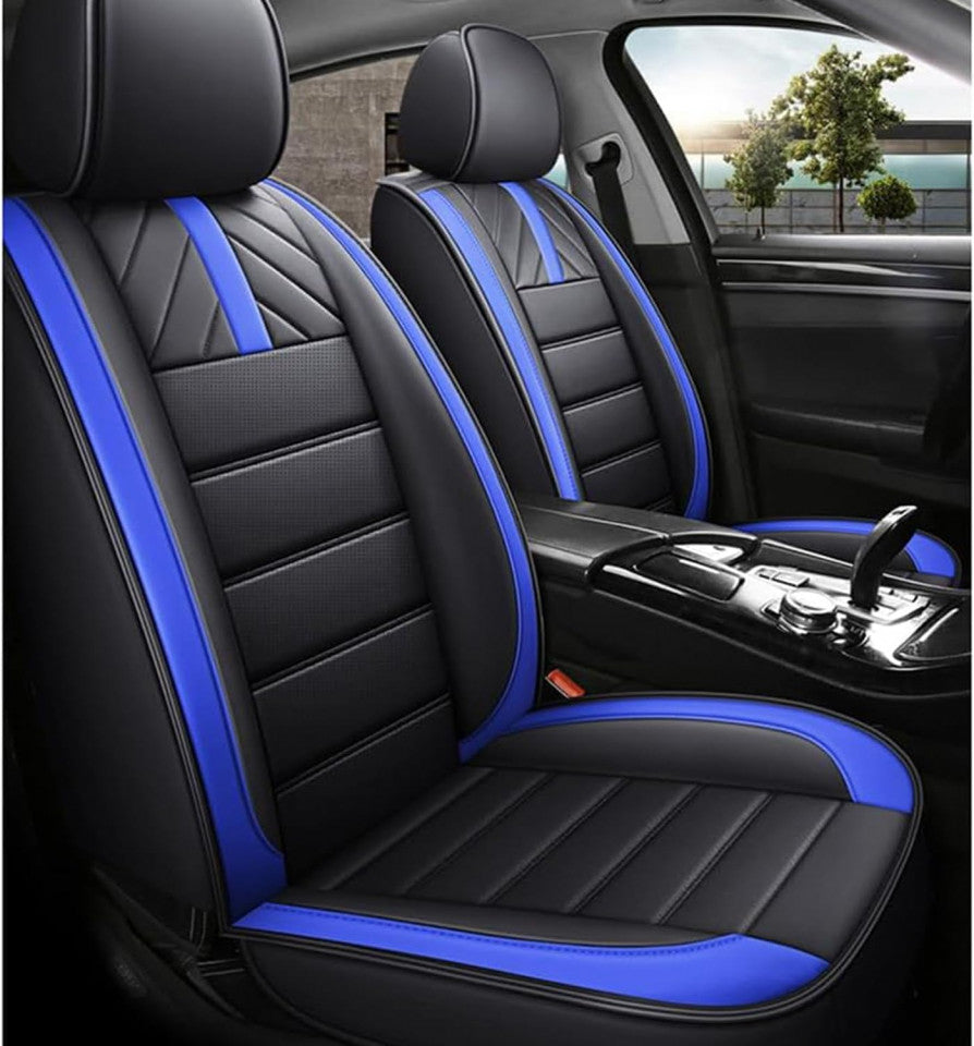 Huse auto Jeep Fluence Negre + Albastru