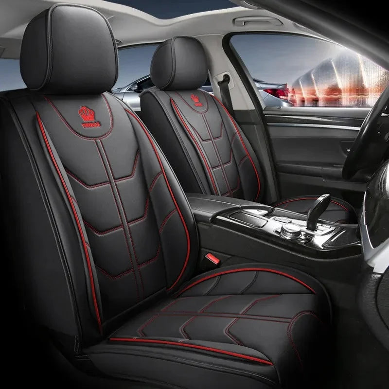Huse auto Renault Confort Negre + Rosu