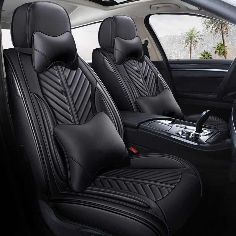 Huse auto Smart Luxury Negru Complet