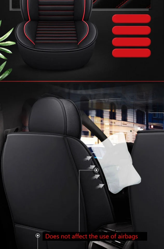 Huse auto Modern Negru Complet