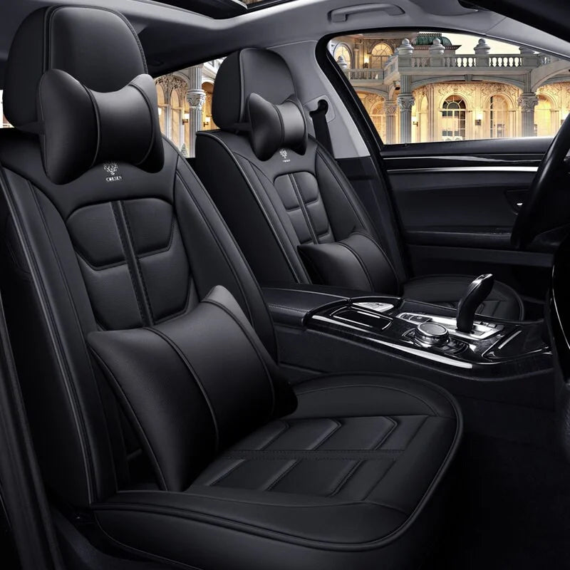 Huse auto Subaru Modern Negru Complet
