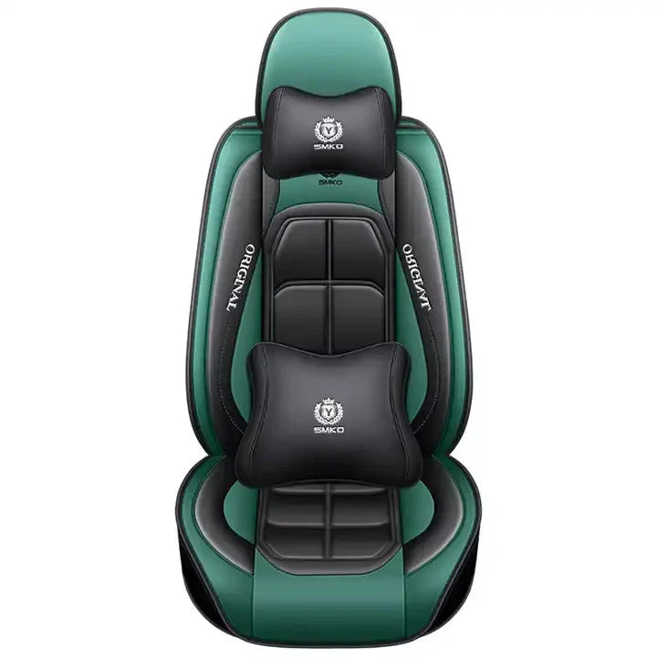 Huse auto Land Rover Style Negru + Verde