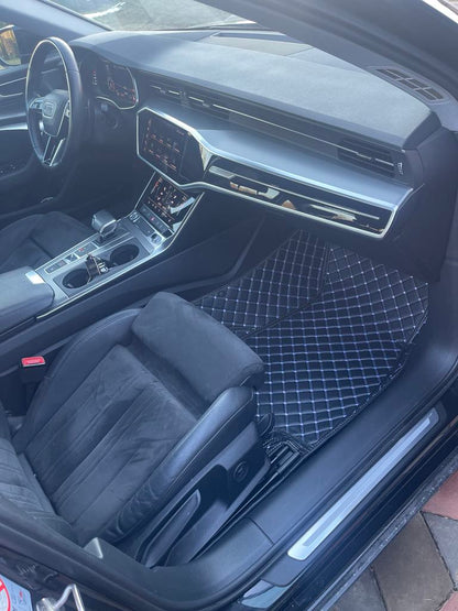Covorase auto Premium Porsche Cayenne 1 , Negru fir crem