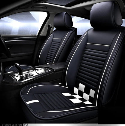 Huse auto Skoda Negre cu Alb