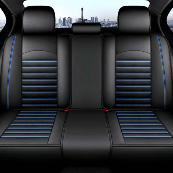 Huse auto Land Rover Clasic Negre + Albastru/ Fara Pernute