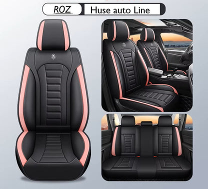 Huse auto Peugeot Line Roz + Negru