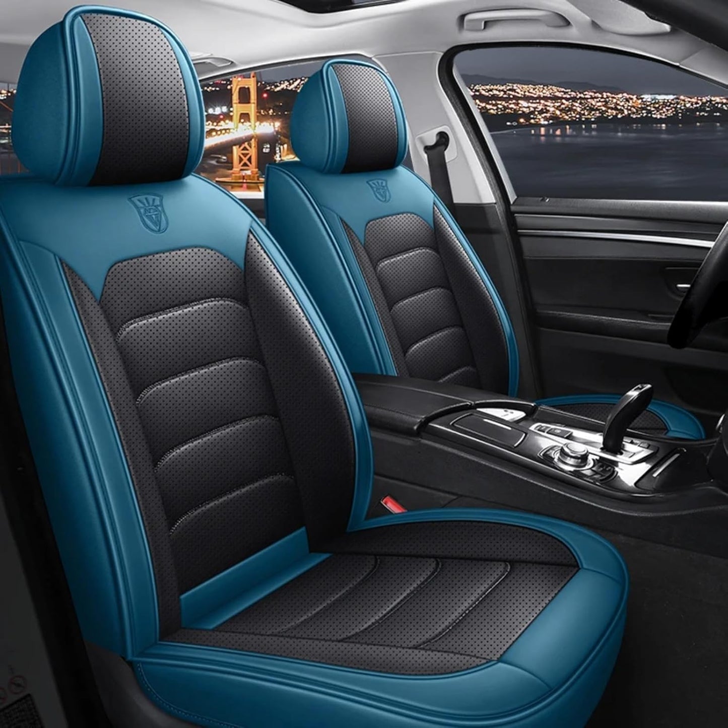 Huse auto Alfa Romeo Star , Albastru + Negru