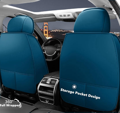 Huse auto Audi Star , Albastru + Negru