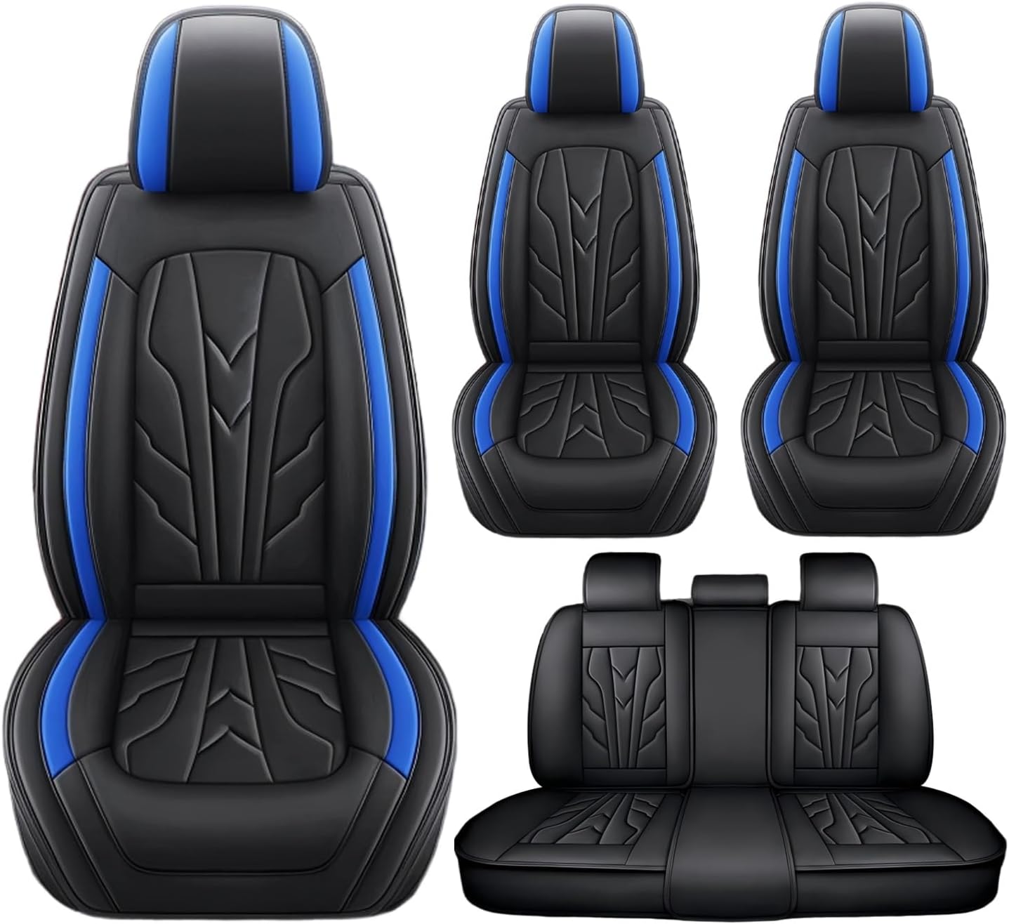 Huse auto Chrysler Spider Albastru + Negru