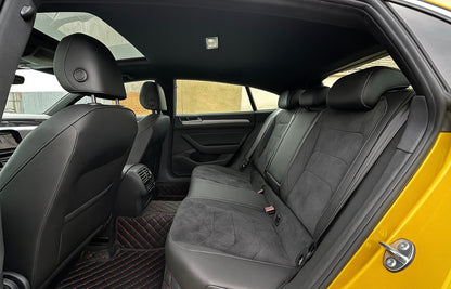 Covorase Auto premium Volkswagen Passat B8 ; negru cu fir rosu