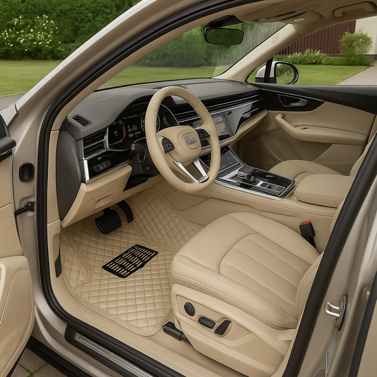 Covorase auto Premium Audi Q7 bej 2016 +