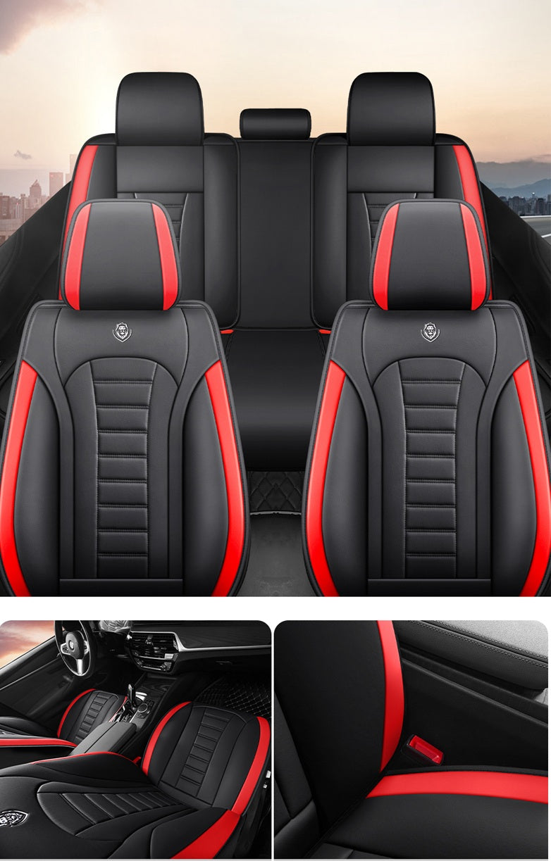 Huse auto Smart Line Rosu + Negru
