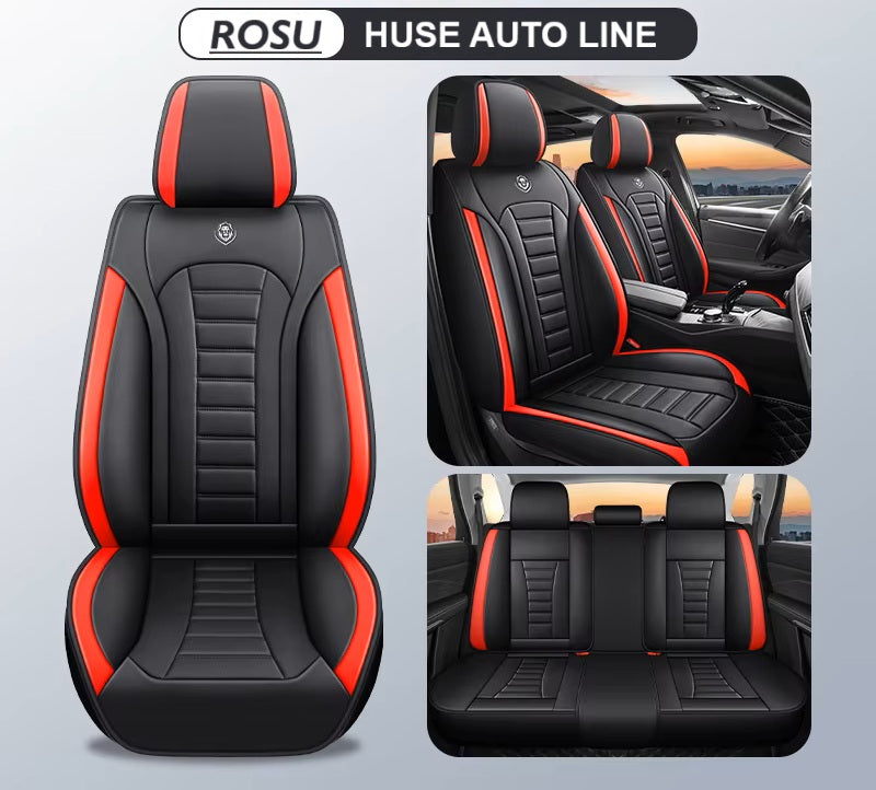 Huse auto Honda Line Rosu + Negru