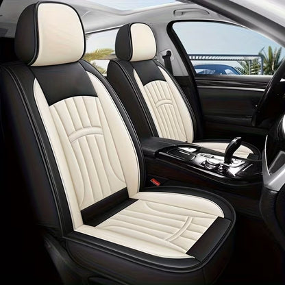 Huse auto Citroen Abstract Crem + Negru