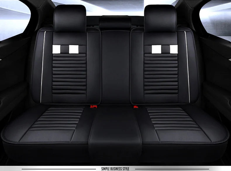 Huse auto Peugeot Negre cu Alb/ Fara Pernute