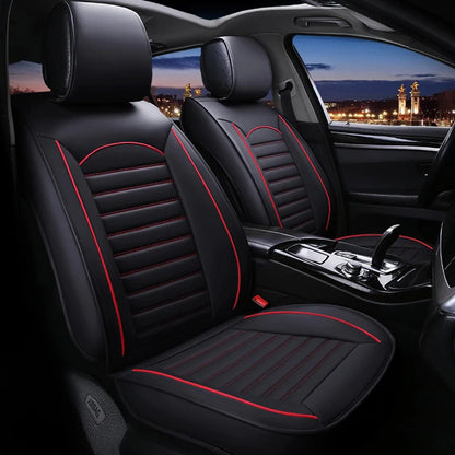 Huse auto KIA Clasic Negre + rosu/ 4 pernute incluse