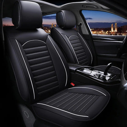 Huse auto Smart Clasic Negre cu Alb/ Fara Pernute