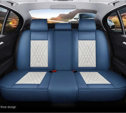 Huse auto Peugeot Elegance Alb + Albastru