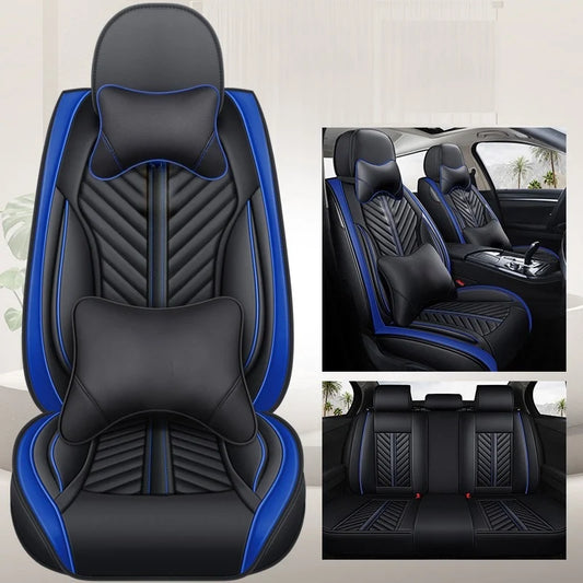 Huse auto Chrysler Luxury Negru + Albastru