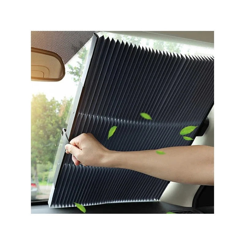 Parasolar Auto Retractabil Impotriva Razelor UV, Fixare Prin Ventuze