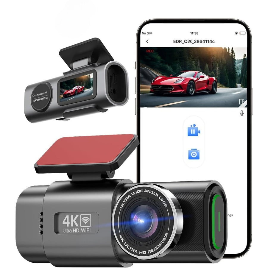 Camera Auto Fata 4K + Camera Spate 1080P + Cablu Adaptor conexiune 24/7