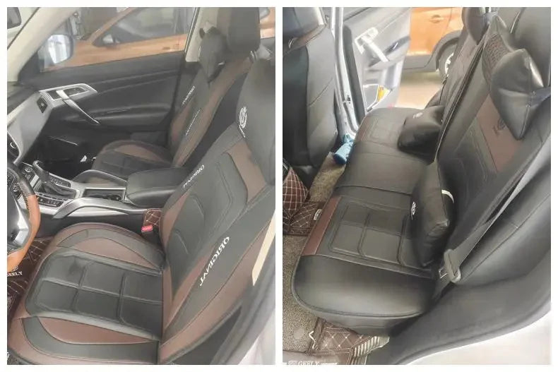 Huse auto Volkswagen Style Negru + Maro