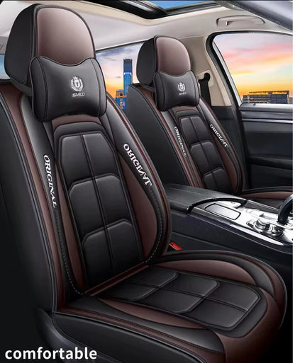 Huse auto Volkswagen Style Negru + Maro