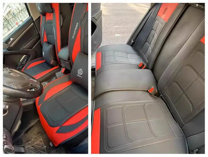 Huse auto Volkswagen Style Negru + Rosu